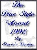 The True Style Award by Stacie's Designs